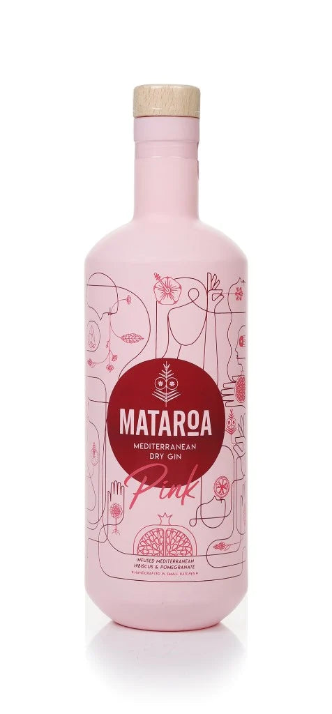 Mataroa Mediterranean Dry Pink Gin 50ml Tasting Bottle